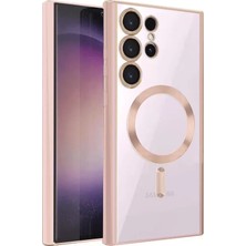Uravas Store Samsung Galaxy S24 Ultra Kılıf Kross Magneticsafe Kapak - Rose