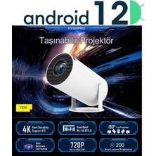 Ronanna Buğz LED Full Hd Projeksiyon Cihazı 1280X720 Çözünürlük 200 Ansilümen 3000:1 Kontrast Beyaz