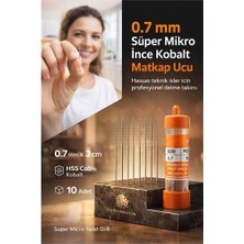 Twin Store 0.7mm Süper Mikro Ince Hss Kobalt Mikro Matkap Ucu Seti (10'lu) 723193