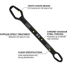 Uravas Store Universal Anahtarı Çift Kafalı  Çok Fonksiyonlu 6-22MM (5047)