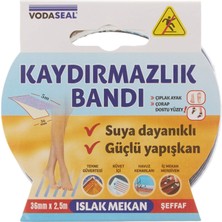 Starseven Vodaseal Islak Mekan Kaydırmazlık Bandı, 36MMX2.5, Şeffaf