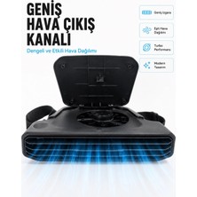 Zenviaa Mey Ithalat® 5 Kademeli Araç Içi Boyun Serinletme Fanı Güçlü Turbo Hava Akışlı U