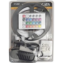 Ronanna 1 Adet Cata Ct 4557 Rgb Şerit LED Set 5 mt Rgb LED 3 Renk+Trafo+ Kumanda