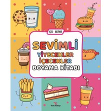 Uravas Store Sevimli Yiyecekler Içecekler Boyama Kitabı