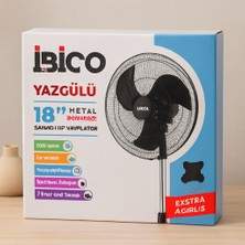 Gees Global 18" Ayaklı Sanayi Vantilatör 80W 3 Kademe Metal Kanat