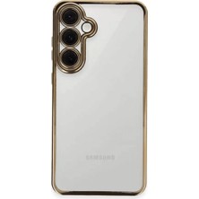 Uravas Store Samsung Galaxy S24 Fe Kılıf Razer Lensli Silikon - Gold