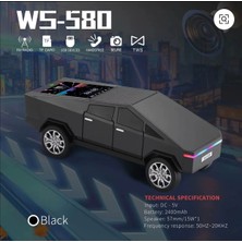 Uravas Store Wster WS-580 Music Car Speaker (Cybertruck, Led)
