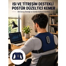 Renas Store Mey Ithalat® Postür Düzeltici Masaj Kemeri Titreşim Isıtma ve Destek Sistemi Yeni Nesil