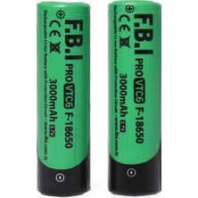 Uravas Store Vtc6 18650 3.7V 3000MAH 30A Li-Ion Şarjlı Pil + Pil Taşıma Kutusu 2'li Set