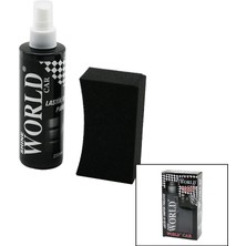 Uravas Store Shıne World Car  Lastik - Tampon  Parlatıcı Sprey Seti  Plastik Şişe   250ML ± %10 Parlatma Süngeri (5047)