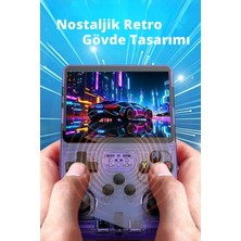 Ronanna Buğz Mor Taşınabilir Retro Oyun Konsolu 64 GB Hafıza 15.000+ Yüklü Oyun Bluetooth Yok