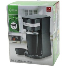 Uravas Store Filtre Kahve Makinesi Elektrikli 700W 400ML=PORTATIF Çelik Bardak=2-Saat Sıcak Tut Yıkanır Filtre KCM-7505T (5047)