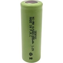 Renas Store Sertec - 1.2V 1300 Mah - 4/5AA- Ni-Mh Şarjlı Pil - (Başsız / Flat Head)