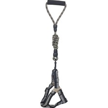 Renas Store Köpek Göğüs Tasma Seti Daa Desenli 1.5 Cm*35-48 cm Siyah-Beyaz