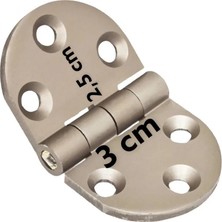 Renas Store Yüksel Oval Alüminyum Kasa Menteşesi 3 cm