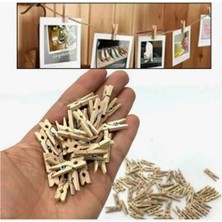 Renas Store Mandal Mini Ahşap Mandal (100 Adet)
