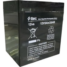 Renas Store Ttec 12V 5 Ah Kuru Bakımsız Akü