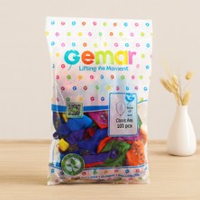 Uravas Store 10 Inç (26 Cm) Baskılı Karışık Renk Lateks Balon 50'li