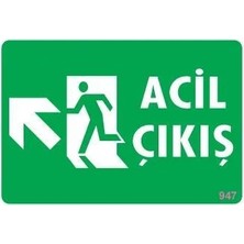 Renas Store Acil Çıkış Uyarı Levhasi 25X35 Kod: 947