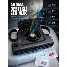 Zenviaa Mey Ithalat® USB Şarjlı Araç Boyun Soğutucu Fan 5 Kademeli Sessiz Çalışan Turbo Fan