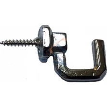 Renas Store Vidalı Kanca, Askı Büyük - 15X23MM, Nikel - 1 Adet