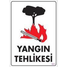 Renas Store Yangın Tehlikesi Uyarı Levhası 25X35 KOD:851