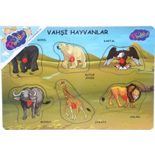 Renas Store ONY-328 329 Onyıl, Ahşap Tutmalı Vahşi Hayvanlar