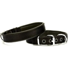 Renas Store Dokuma Softlu Köpek Boyun Tasması 2 cm x 45 cm Siyah