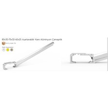 Renas Store Koral Ayarlı Balkon Çamaşır Askılığı 80X30/60X25