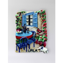 Mundy Urla Polyester Kabartmalı Magnet 5 x 6,5 cm Dekoratif Hediyelik Buzdolabı Süsü (KOD:1669)