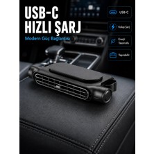 Zenviaa Mey Ithalat® Otomobil Koltuk Başlığı Fanı Güçlü Turbo Hava Akışı Sunan Araç I
