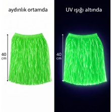 Renas Store Neon Yeşil Hawaii Parti Eteği 40 cm (5528)