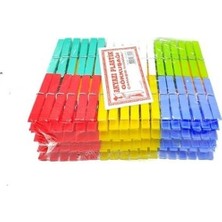 Renas Store Plastik Gökkuşağı Mandal 144 Parça (5528)