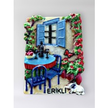Mundy Erikli Polyester Kabartmalı Magnet 5 x 6,5 cm Dekoratif Hediyelik Buzdolabı Süsü (KOD:1660)