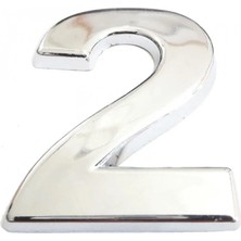 Renas Store Cemax Krom Yapışkanlı 2 Rakamı 5 cm