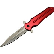 Renas Store Mtech 4223 Kırmızı Kamp Çakı 21CM- Yarı Otomatik, Kemerlikli