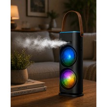 Renas Store Çift Fanlı Nemlendiricili Masaüstü Soğutucu USB Girişli Sessiz Serinletici