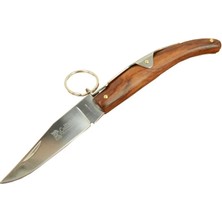 Renas Store Columbia Okapi GC2079B Kahverengi Kamp Çakı 19CM - Manuel, Kemerlikli, Ahşap Sap