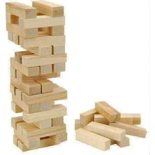 Renas Store 54 Parça  Ahşap Denge Jenga Oyunu (5528)