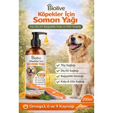 Renas Store Biolive Köpekler Için Somon Yağı Tüy-Dış Eti-Bağışıklık-Kalp ve Göz Sağlı 200ML