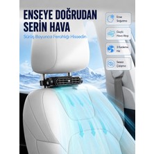 Zenviaa Mey Ithalat® Araç Içi Boyun Serinletme Fanı Usb-C Şarjlı Güçlü Hava Akışlı So�