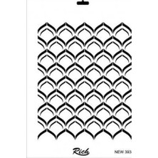 Renas Store Rich New Seri N-393 Stencil 35X25 cm