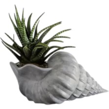 Vendly Iskandi̇nav Deni̇z Kabuğu 3D Mermer Desenli̇ Vazo 20 cm