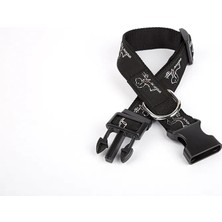 Renas Store Köpek Desenli Dokuma Köpek Boyun Tasması 3 cm x 36-60 cm