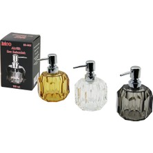 Renas Store Tombul Yuvarlak - Prizma Şeffaf - Renkli Akrilik - Mika Kristal Sıvı Sabunluk 180ML