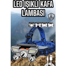 Renas Store Balıkçı Kafa Lambası LED Işık 4 Farklı Mod Esnek ve Ayarlanabilir