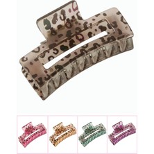 Renas Store Leopar Desenli Dikdörtgen Mandal Toka 8 cm