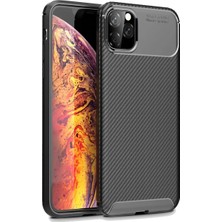 Renas Store Apple iPhone 11 Pro Max Kılıf Auto Focus Karbon Kapak - Siyah