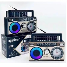 Renas Store Güneş Panelli Nostaljik Radyo Fm USB Mp3 Çalar Bluetooth Hoparlör Kahverengi 2 Yıl Garantili