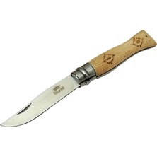 Renas Store Sterling T0221 Bahçe Çakı 16 cm - Ahşap Sap, Bilezikli, Kılıflı